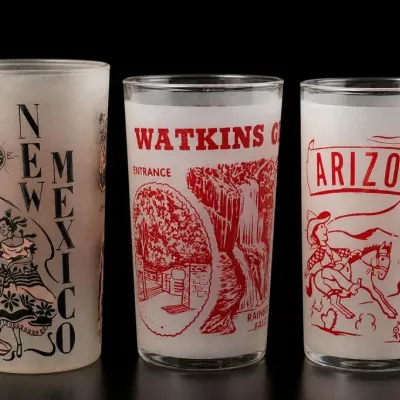 Sale Photo Thumbnail #312: State Souvenir Glasses Group
