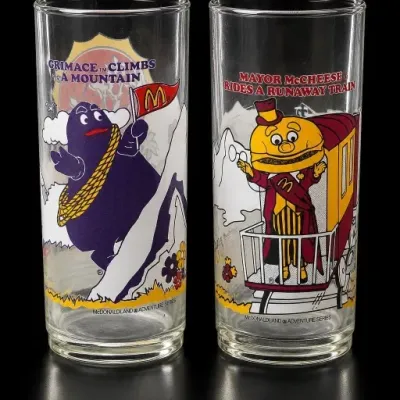 Sale Photo Thumbnail #145: McDonald’s Grimace and Mayor McCheese Glasses Pair