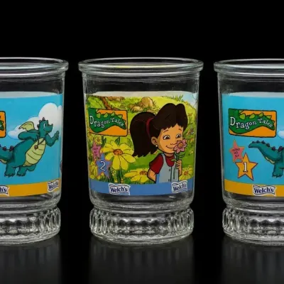 Sale Photo Thumbnail #108: Welch’s Dragon Tales Glass Tumblers Set