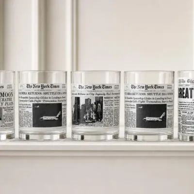Sale Photo Thumbnail #85: The New York Times Front Page Glasses Set