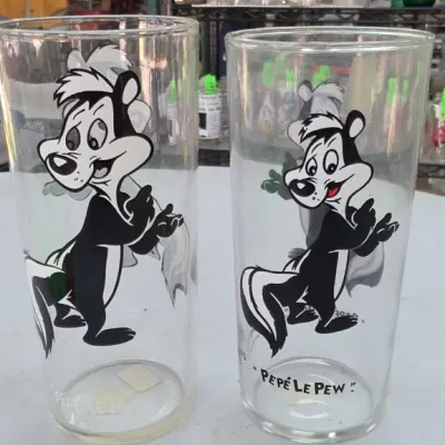 Sale Photo Thumbnail #192: Pair of Pepe Le Pew Character Glasses