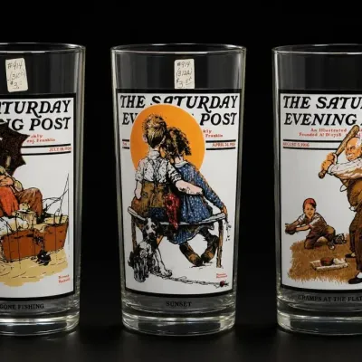 Sale Photo Thumbnail #213: The Saturday Evening Post Glasses Trio