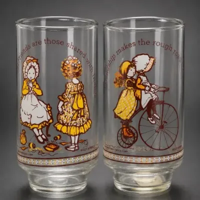 Sale Photo Thumbnail #249: Set of Two Holly Hobbie Glasses