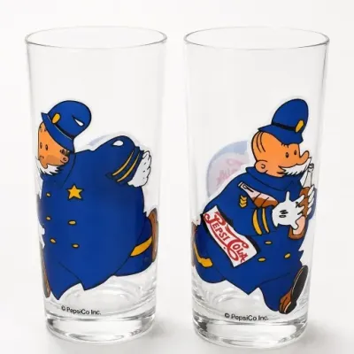 Sale Photo Thumbnail #324: Pair of PepsiCo Inc. Glasses With Cartoon Policeman Design