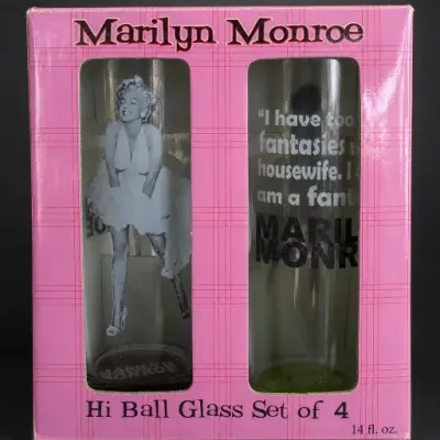 Sale Photo Thumbnail #272: Marilyn Monroe Hi Ball Glass Set of 4