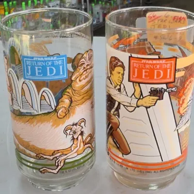 Sale Photo Thumbnail #400: Star Wars Return of the Jedi Glasses Pair