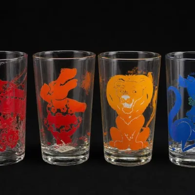 Sale Photo Thumbnail #338: Set of Four Cartoon Character Glasses