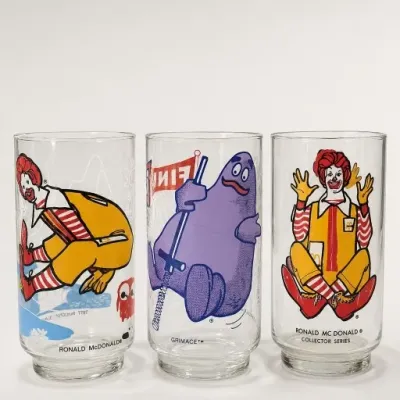 Sale Photo Thumbnail #143: Ronald McDonald Collector Series Glasses Trio