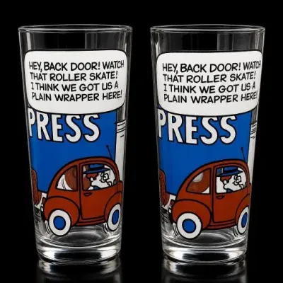 Sale Photo Thumbnail #105: Pair of Snoopy Press Comic Glasses
