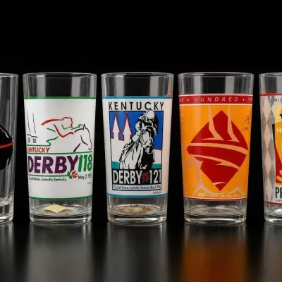 Sale Photo Thumbnail #124: Kentucky Derby Commemorative Glasses Group
