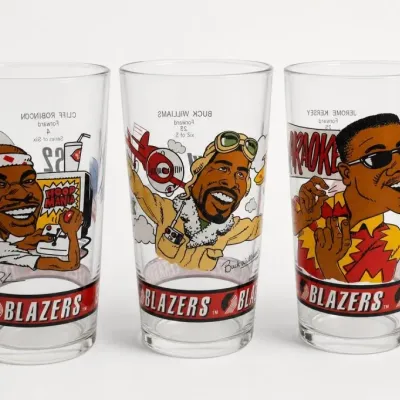 Sale Photo Thumbnail #21: Portland Trail Blazers Cartoon Glasses Trio