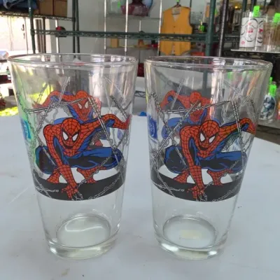 Sale Photo Thumbnail #174: Pair of Spider-Man Graphic Glass Tumblers