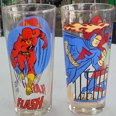Sale Photo Thumbnail #323: The Flash and Superman Character Glasses Pair