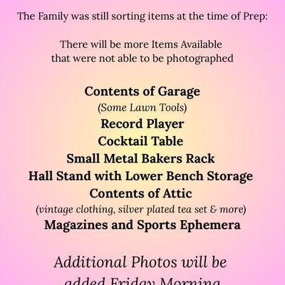 Estate sale photo