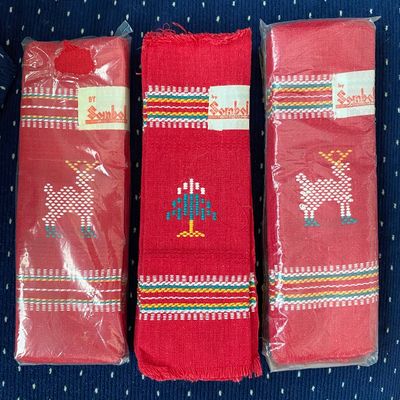Sombol handcrafted Guatemalan woven textiles  cocktail napkins