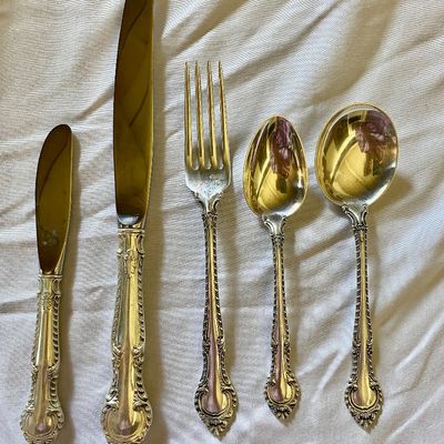 Gorham English Gadroon Sterling Silver Flatware. Approx 30 place settings. 
