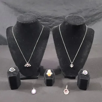 Sterling Necklaces, Rings Size And Pendants 