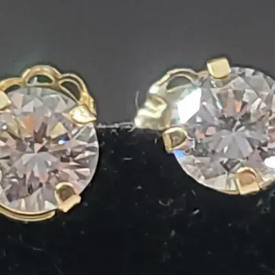 14K Gold Stud Earrings