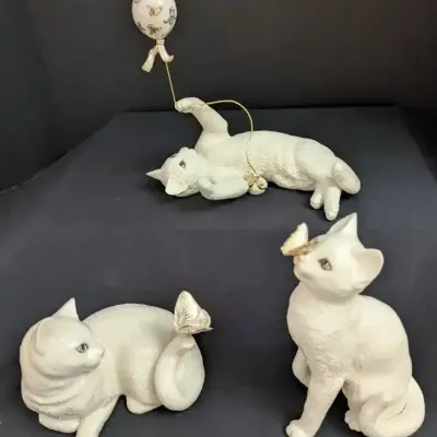 Lenox Feline Figurines: Captivation, Eye to Eye & Enchantment