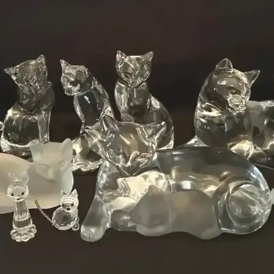 Lenox, Swarovski & Crystal Cat Figurine Collection