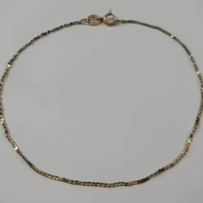 14K Gold Delicate Twist Chain Bracelet