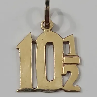 14K Gold 10½ Pendant Charm