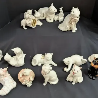 Lenox Porcelain Cat Figurine Collection with Egyptian-Inspired and Sentimental Designs