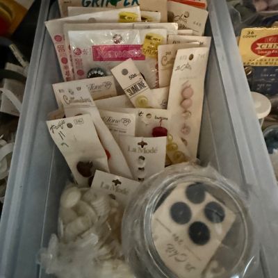 Sale Photo Thumbnail #16: Antique and vintage buttons. This is a small sample. 