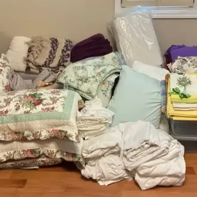 Sheets, Comforters, Electric Blankets & Linens with Storage Totes