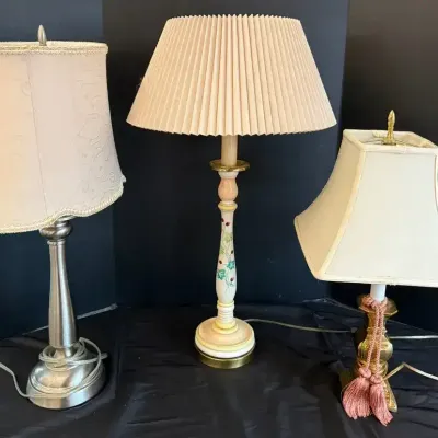 Three Decorative Table Lamps