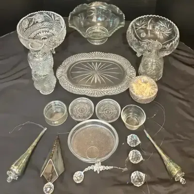 Crystal Serveware & Hanging Prism Decor Collection