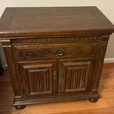 Ethan Allen Nightstand with Tongue-and-Groove Drawer #2