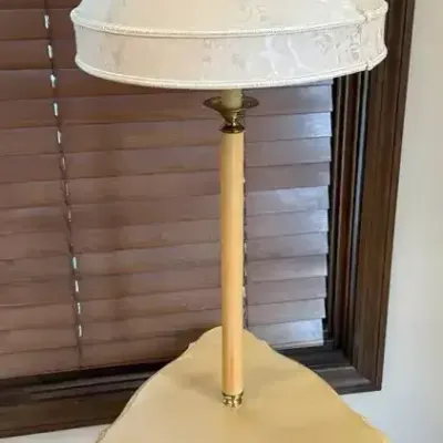 Ethan Allen Floor Lamp with Built-In Accent Table
