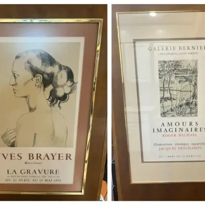 Vintage French Exhibition Gallery Posters – Yves Brayer & Galerie Bernier