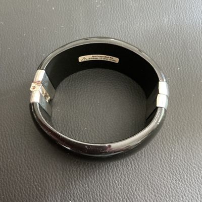 Sale Photo Thumbnail #118: Black hinged fashion cuff 
Please see attached pictures