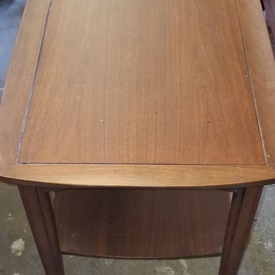 Sale Photo Thumbnail #193: Mid-Century Modern Step-Down End Table 27"x18"x22"