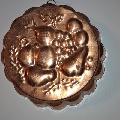 Sale Photo Thumbnail #829: Vintage Copper Fruit Mold - Tagus Portugal