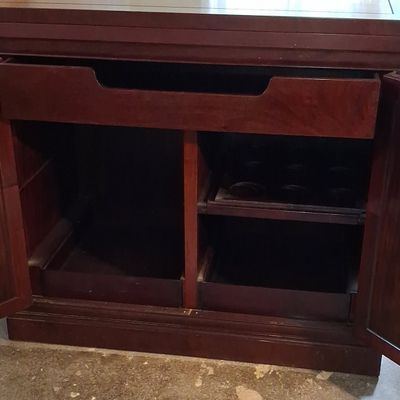 Sale Photo Thumbnail #33: Vintage Chinese Rosewood Bar Cabinet 6'x1'8x2'7"