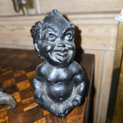 Sale Photo Thumbnail #703: Antique Cast Iron Billiken Figurine