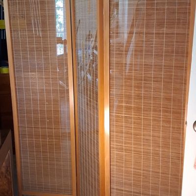 Sale Photo Thumbnail #333: Three-Panel Bamboo Folding Screen