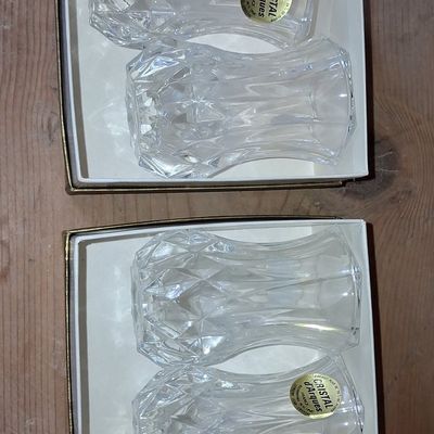 Sale Photo Thumbnail #669: Cristal d'Arques Violette Bud Vases