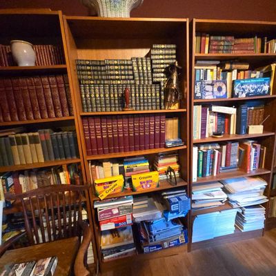 Sale Photo Thumbnail #109: Mid-Century Modern Teak Veneer Bookcase Unit