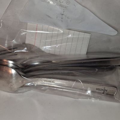 Sale Photo Thumbnail #985: Hilton International Hotel Stainless Steel Flatware