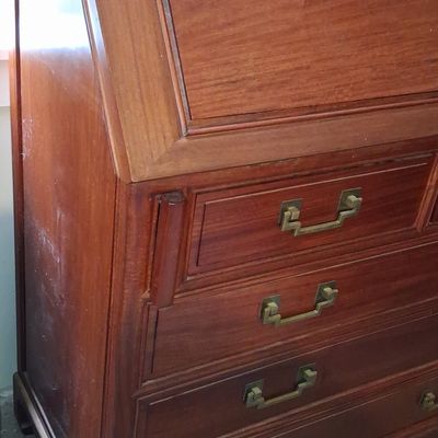 Sale Photo Thumbnail #91: Asian Mahogany Secretary Desk 18"x37"x44"