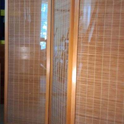 Sale Photo Thumbnail #335: Three-Panel Bamboo Folding Screen