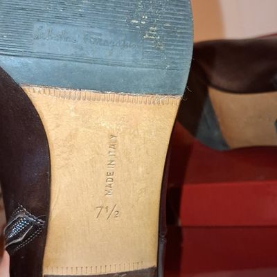 Sale Photo Thumbnail #171: Salvatore Ferragamo Brown Leather Riding Boots