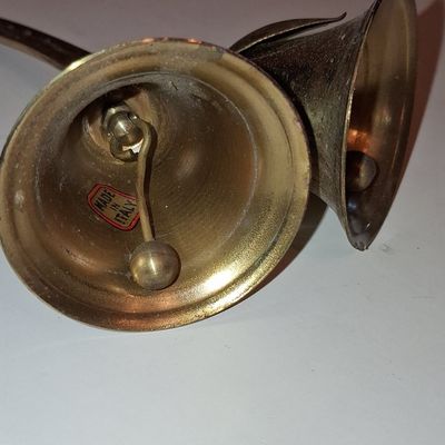 Sale Photo Thumbnail #875: Vintage Italian Brass Double Tulip Bell