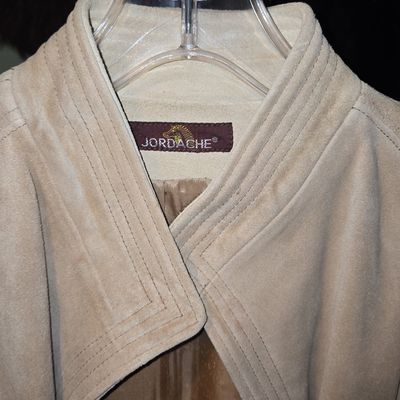 Sale Photo Thumbnail #871: Jordache Vintage Tan Suede Open Front Jacket