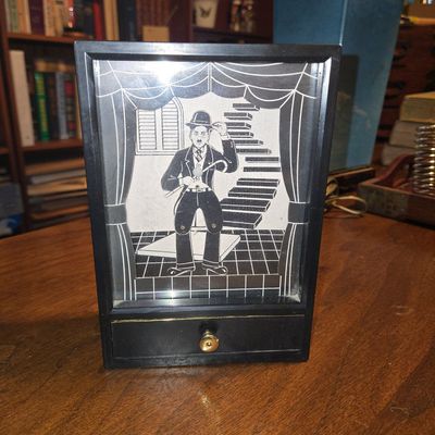 Sale Photo Thumbnail #438: Charlie Chaplin Animated Music Box