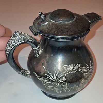 Sale Photo Thumbnail #675: Barbour Silver Co. Quadruple Plate Creamer #25107